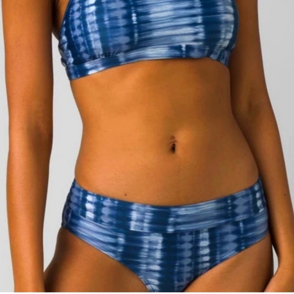 Prana Other - NWT SET PRANA PRESOLANA BIKINI & MARINA TOP 38D CUP BELIZE HAZY DAYS BLUE LARGE